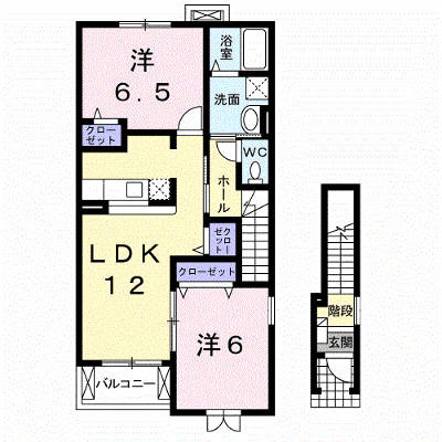 プリムローズ　Ａ 203【管理NO：1-014699501-02030】 ★家具家電は申し込み後に搬入します★ ★2026年11月中旬入居可能★の物件画像