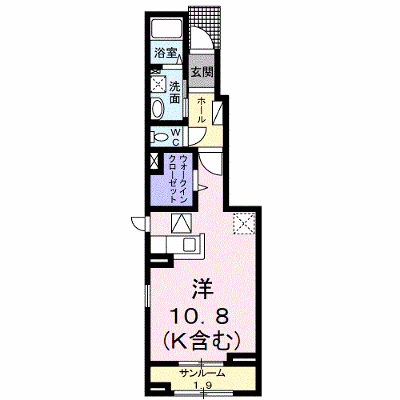ストロベリー　フィールズ 102【管理NO：1-023822202-01020】 ★家具家電は申し込み後に搬入します★ ★2026年11月中旬入居可能★の物件画像