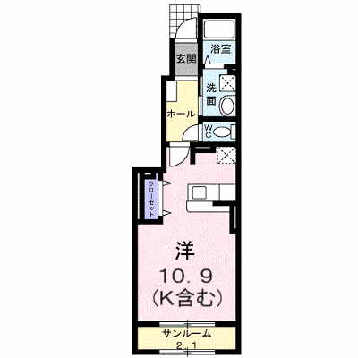 エスペランサ 102【管理NO：1-014283401-01020】 ★家具家電は申し込み後に搬入します★の物件画像