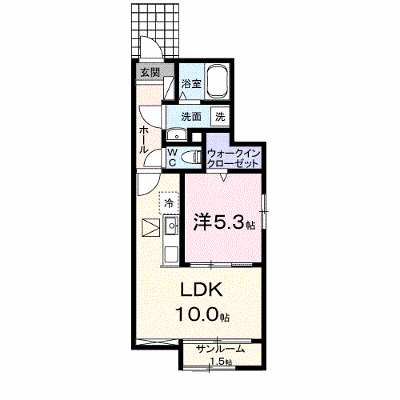 プラーム上田Ⅰ 101【管理NO：1-026907201-01010】 ★家具家電は申し込み後に搬入します★ ★2026年11月中旬入居可能★の物件画像