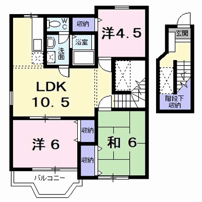 ローゼンハイム　Ａ 205【管理NO：1-011619801-02050】 ★家具家電は申し込み後に搬入します★ ★2026年10月中旬入居可能★の物件画像