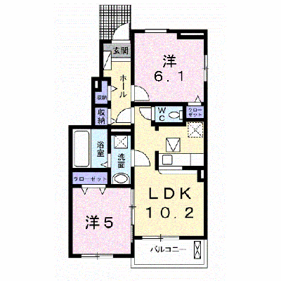 アルモニー・ヴィラⅡ 101【管理NO：1-023161902-01010】 ★家具家電は申し込み後に搬入します★ ★2026年10月下旬入居可能★の物件画像