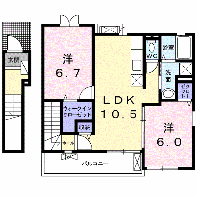 フォレスタ横須賀 201【管理NO：1-019425801-02010】 ★家具家電は申し込み後に搬入します★の物件画像