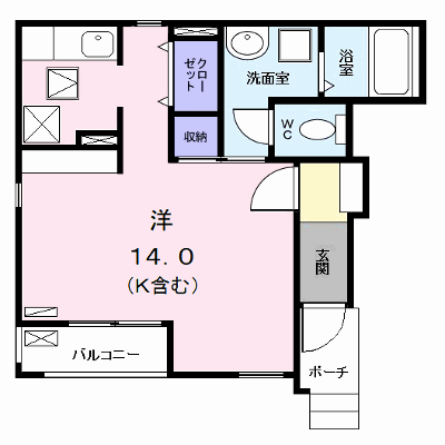 アルファ　カエリー 101【管理NO：1-021403501-01010】 ★家具家電は申し込み後に搬入します★の物件画像