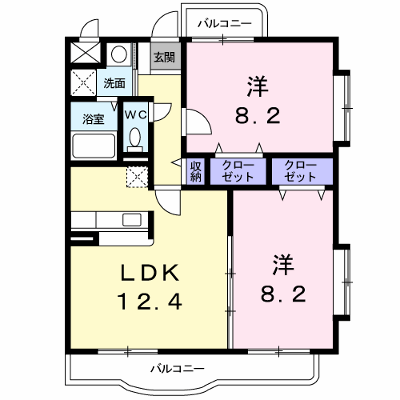 オ－バ－ルックヒル　グレイス 201【管理NO：1-013433301-02010】 ★家具家電は申し込み後に搬入します★ ★2026年11月中旬入居可能★の物件画像