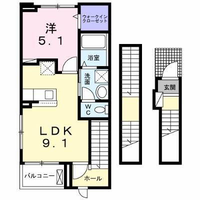ＦＦヒルズ２ 303【管理NO：1-027242002-03030】 ★家具家電は申し込み後に搬入します★の物件画像