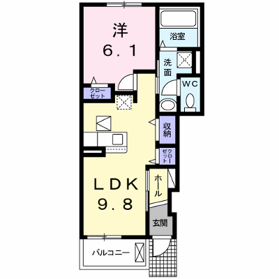 エスポワール・Ｓ 102【管理NO：1-024756901-01020】 ★家具家電は申し込み後に搬入します★ ★2026年11月中旬入居可能★の物件画像