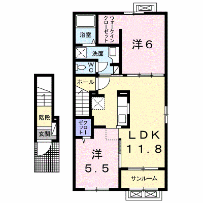 メル　カノン１ 203【管理NO：1-023470001-02030】 ★家具家電は申し込み後に搬入します★の物件画像