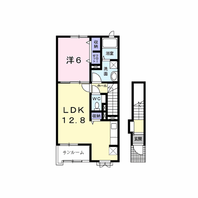 チェリーブラッサム 202【管理NO：1-022609601-02020】 ★家具家電は申し込み後に搬入します★ ★2026年11月中旬入居可能★の物件画像