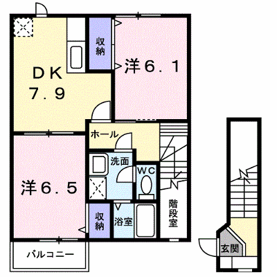エクセレント・ブロッサム 203【管理NO：1-010287801-02030】 ★家具家電は申し込み後に搬入します★ ★2026年10月下旬入居可能★の物件画像