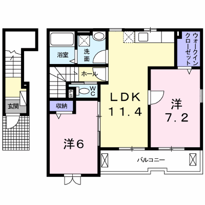 メゾン・ド・カルムⅠ 203【管理NO：1-017937501-02030】 ★家具家電は申し込み後に搬入します★ ★2026年11月上旬入居可能★の物件画像