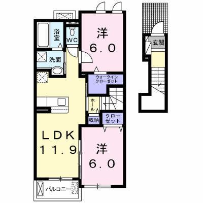 フリーデⅢ 203【管理NO：1-025509003-02030】 ★家具家電は申し込み後に搬入します★ ★2026年11月中旬入居可能★の物件画像