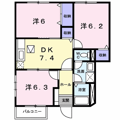 リヴィエ－ルＢ 101【管理NO：1-010109401-01010】 ★家具家電は申し込み後に搬入します★ ★2026年12月中旬入居可能★の物件画像