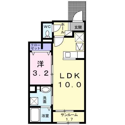 ピース　ライフ 103【管理NO：1-024165701-01030】 ★家具家電は申し込み後に搬入します★ ★2026年11月中旬入居可能★の物件画像