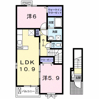 ノ－ル・ボワ　Ⅲ 201【管理NO：1-024479103-02010】 ★家具家電は申し込み後に搬入します★ ★2026年12月中旬入居可能★の物件画像