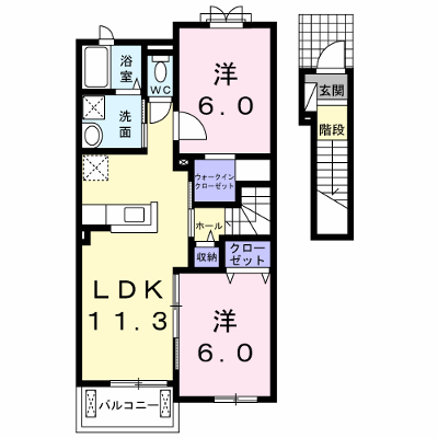 Ｃａｓａ　ｄｅ　ｐａｔａｔａ 204【管理NO：1-020335401-02040】 ★家具家電は申し込み後に搬入します★ ★2026年11月中旬入居可能★の物件画像