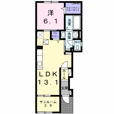 ジャルダンヴェール 103【管理NO：1-027307001-01030】 ★家具家電は申し込み後に搬入します★ ★2026年10月下旬入居可能★の物件画像