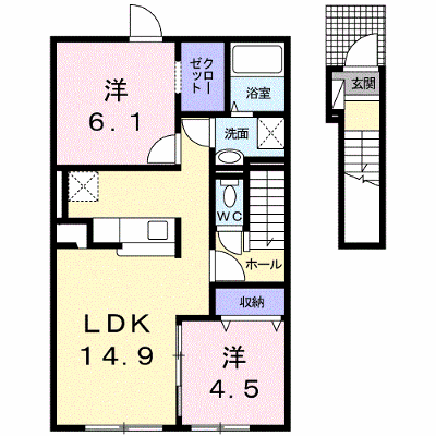エシャロット 204【管理NO：1-021048901-02040】 ★家具家電は申し込み後に搬入します★の物件画像
