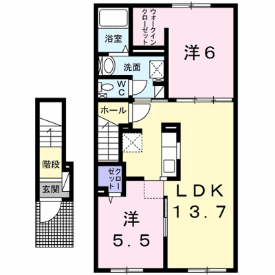 ユパ 203【管理NO：1-023980801-02030】 ★家具家電は申し込み後に搬入します★の物件画像