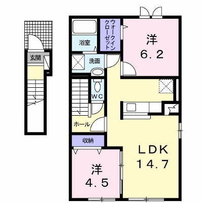 タヴォロッツァ　カーサー 201【管理NO：1-018918301-02010】 ★家具家電は申し込み後に搬入します★ ★2026年11月中旬入居可能★の物件画像