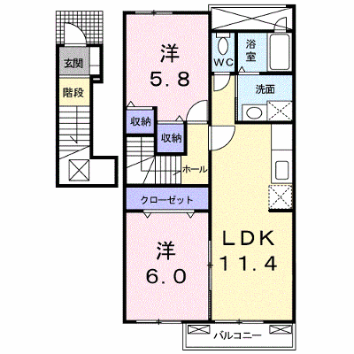 テトネロＢ 203【管理NO：1-015886302-02030】 ★家具家電は申し込み後に搬入します★ ★2026年11月中旬入居可能★の物件画像