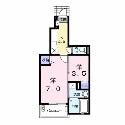 ノベルティーあさひ　Ｂ 103【管理NO：1-018854002-01030】 ★家具家電は申し込み後に搬入します★の物件画像