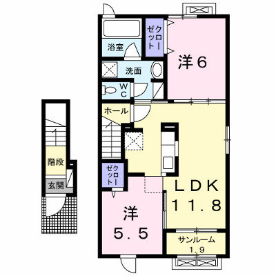 ルーチェ　ソラーレ 205【管理NO：1-022201201-02050】 ★家具家電は申し込み後に搬入します★ ★2026年11月中旬入居可能★の物件画像