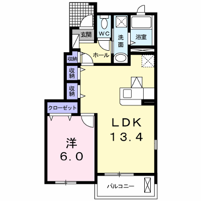 ＰｅａｒｌＢ 101【管理NO：1-014759002-01010】 ★家具家電は申し込み後に搬入します★ ★2026年11月中旬入居可能★の物件画像