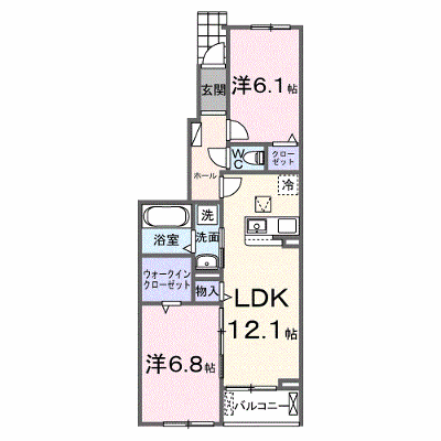 フランシーズコート行田 102【管理NO：1-028580501-01020】 ★家具家電は申し込み後に搬入します★ ★2026年12月上旬入居可能★の物件画像