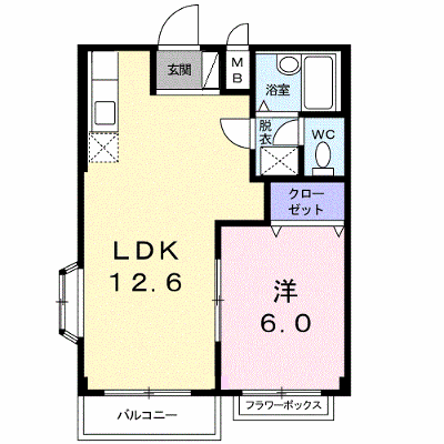 メゾンドソワールノザキ 206【管理NO：1-004227201-02060】 ★家具家電は申し込み後に搬入します★ ★2026年11月中旬入居可能★の物件画像