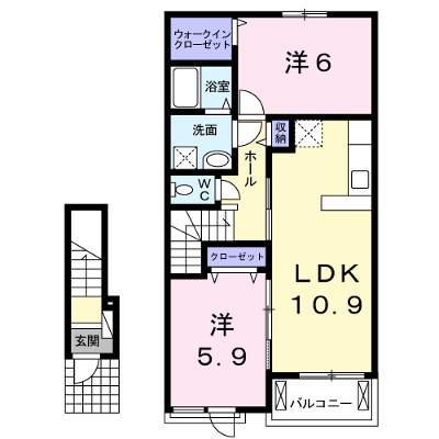 タウンコート　Ａ 202【管理NO：1-019350301-02020】 ★家具家電は申し込み後に搬入します★ ★2026年10月下旬入居可能★の物件画像
