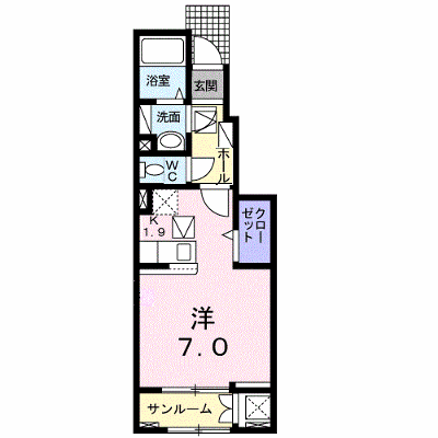 セレッソ松代 104【管理NO：1-024874301-01040】 ★家具家電は申し込み後に搬入します★ ★2026年10月下旬入居可能★の物件画像