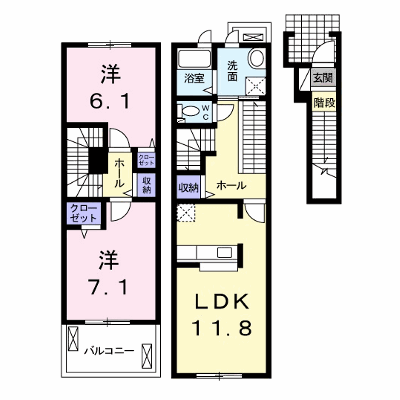 プライム　ガーデン 207【管理NO：1-021437501-02070】 ★家具家電は申し込み後に搬入します★ ★2026年11月中旬入居可能★の物件画像