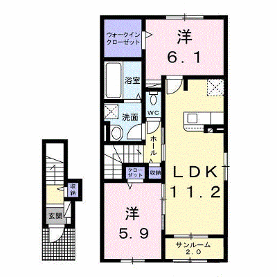 ウィンドローズ 205【管理NO：1-025712203-02050】 ★家具家電は申し込み後に搬入します★の物件画像