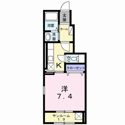 ルネッタ　Ⅰ 103【管理NO：1-021878301-01030】 ★家具家電は申し込み後に搬入します★ ★2026年11月上旬入居可能★の物件画像