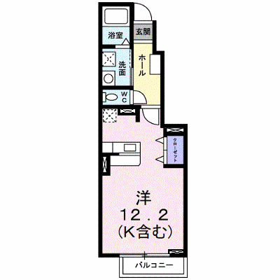 メゾンリヴェール 102【管理NO：1-015267201-01020】 ★家具家電は申し込み後に搬入します★ ★2026年12月中旬入居可能★の物件画像