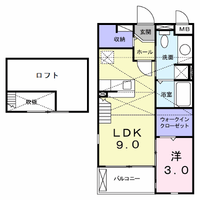 リバーサイド・ヴィラ 203【管理NO：1-017186601-02030】 ★家具家電は申し込み後に搬入します★ ★2026年11月下旬入居可能★の物件画像