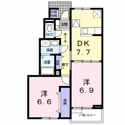 オーチャード．ビュウＡ 103【管理NO：1-011549701-01030】 ★家具家電は申し込み後に搬入します★ ★2026年10月下旬入居可能★の物件画像