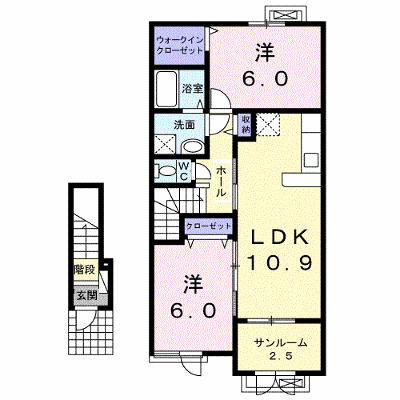 セレノⅡ 202【管理NO：1-019809902-02020】 ★家具家電は申し込み後に搬入します★ ★2026年11月中旬入居可能★の物件画像