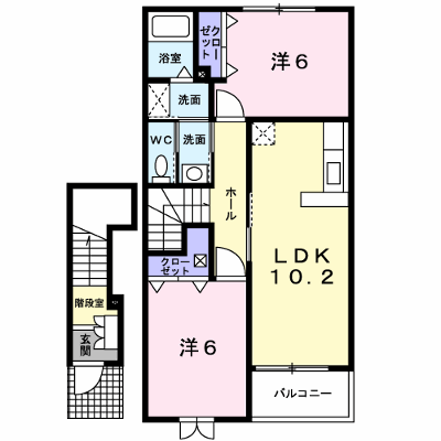 サンリット　ヒルⅠ 204【管理NO：1-013674801-02040】 ★家具家電は申し込み後に搬入します★ ★2026年10月下旬入居可能★の物件画像
