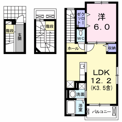 メゾン・ド・α 301【管理NO：1-019645301-03010】 ★家具家電は申し込み後に搬入します★ ★2026年11月中旬入居可能★の物件画像
