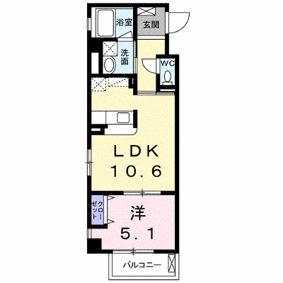 ＣＡＳＡ　Ｇ 104【管理NO：1-020088601-01040】 ★家具家電は申し込み後に搬入します★ ★2026年10月下旬入居可能★の物件画像