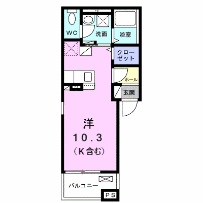 カルムコート向ヶ丘 201【管理NO：1-028457101-02010】 ★家具家電は申し込み後に搬入します★ ★2026年12月上旬入居可能★の物件画像
