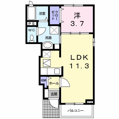 ラ・カーサ・コモダ 103【管理NO：1-017491201-01030】 ★家具家電は申し込み後に搬入します★ ★2026年11月中旬入居可能★の物件画像
