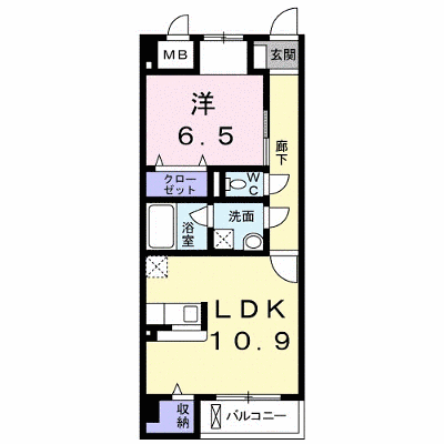 ララシャンス 302【管理NO：1-017215001-03020】 ★家具家電は申し込み後に搬入します★ ★2026年10月中旬入居可能★の物件画像