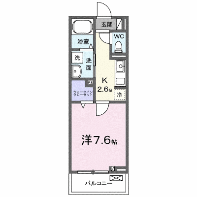 ブリュージュ　テラス 203【管理NO：1-028606501-02030】 ★家具家電は申し込み後に搬入します★ ★2026年12月下旬入居可能★の物件画像