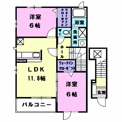 フィオーレ　Ⅰ 201【管理NO：1-015486201-02010】 ★家具家電は申し込み後に搬入します★ ★2026年11月中旬入居可能★の物件画像
