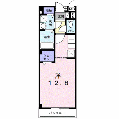 サンスピナ赤見Ⅱ 205【管理NO：1-018724401-02040】 ★家具家電は申し込み後に搬入します★ ★2026年11月中旬入居可能★の物件画像