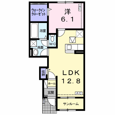 リュード・ルポｂ 102【管理NO：1-026395402-01020】 ★家具家電は申し込み後に搬入します★ ★2026年11月中旬入居可能★の物件画像