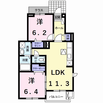 サン　フェリーチェ 101【管理NO：1-018166901-01010】 ★家具家電は申し込み後に搬入します★ ★2026年11月中旬入居可能★の物件画像
